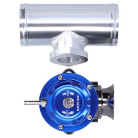 Blow Off Valve, Aluminum Billet Turbo Blow Off Valve 2.5" Flange Tube TypeRS Universal SDDBOVGRSBL FPG250 (Blue)