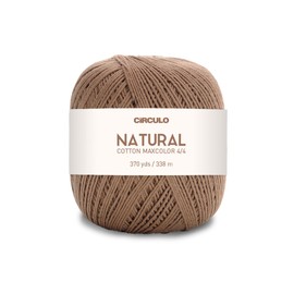 Algodón natural Maxcolor 4/4 de Círculo - 100% algodón virgen brasileño (paquete de 1 bola) - 369 yardas, 7 oz - DK (7603)