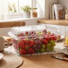Qinyoung 100 Pack Berry Containers 1 Pound Plastic Fruit Containers