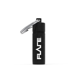 Flare Audio Capsule Black - Tough Lightweight Aluminium, Water-Proof, Keychain