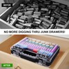Vecefy Battery Organizer Storage Case with Tester, Ultra-Large 265+ Double-Sided