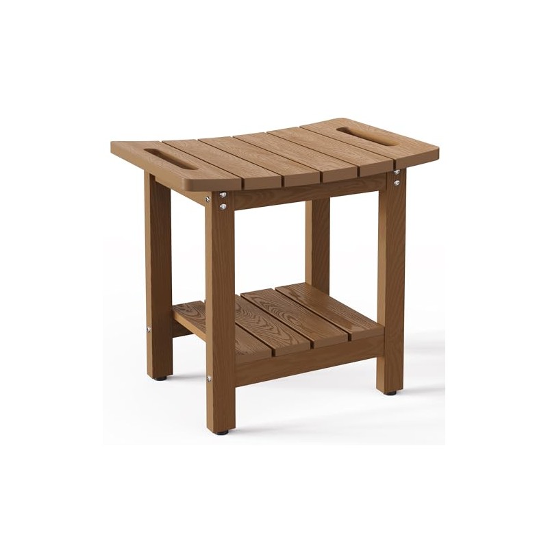 HIPS Shower Benches for Inside Shower, Shower Stool with Space-Efficient