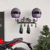 Motorcycle Helmet Holder Wall Mount, Rustic Helmet Display Rack with