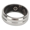 Smart Ring Silver IP68 Waterproof Pedometer Sleep Fitness Monitoring Remote