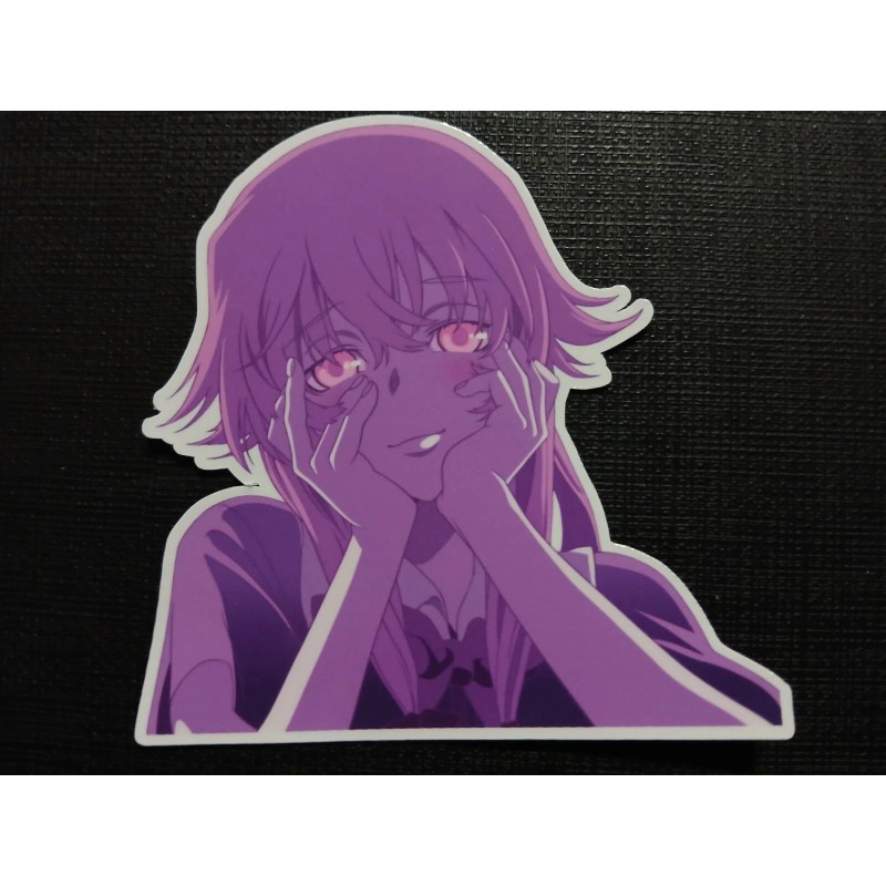 Yuno Gasai Future Diary Yandere Eyes Glossy Sticker Anime Waterproof!