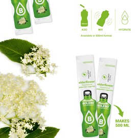 Bolero- Sugar Free Drink Mix Packets Elderflower Fruit Flavors | Powdered Flavored Water Packets | 36 Singles Sticks On The Go Packets