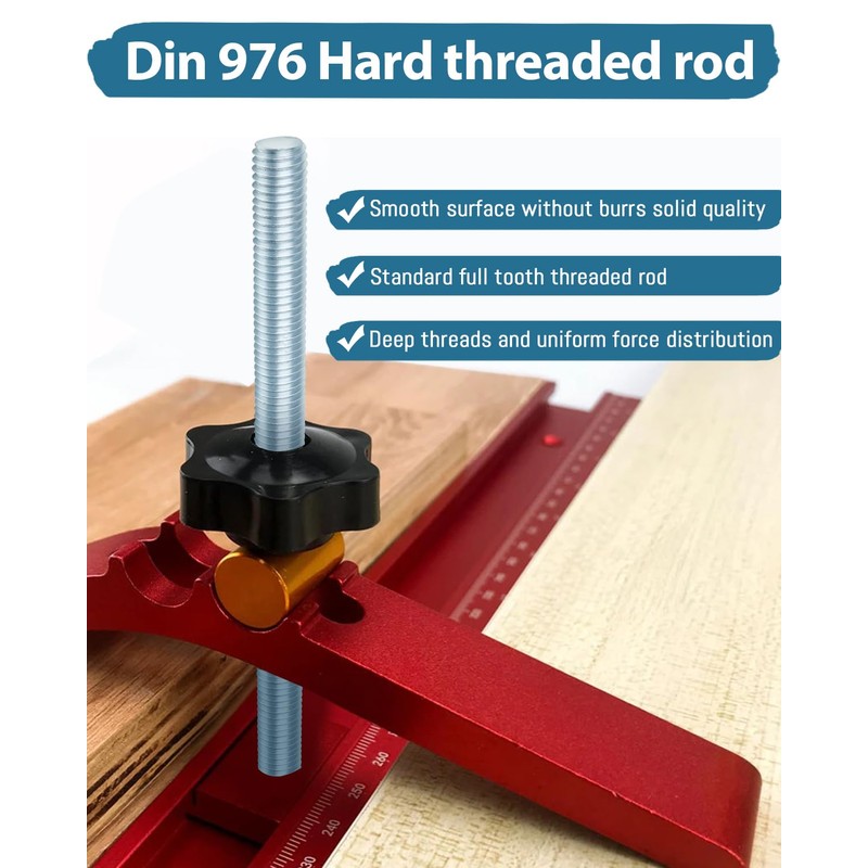 Leryati DIN 976 Threaded Rod M10 x 300 mm, Galvanised