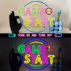UExnkj-Y Game Start Neon Sign LED Game Neon Sign 14.5"x12.6"