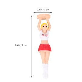 VANZACK 4PCS/PACK Outdoor Girl Tee Plastic Holder for Golfer Sports