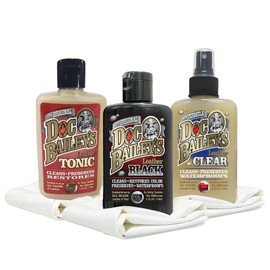Doc Baileys All Leather Care Detail Kit (Set of 3) - Restore, Protect, and Enhance Your Leather - Leather Cleaner, Conditioner, Waterproofer, & Protectant