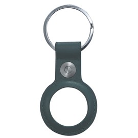 Etui für AirTag Echtleder, Schutzhülle mit Schlüsselbundring, Anti-Scratch