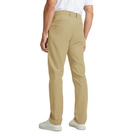 Rouen Golf Pants Men 8 Pockets Water Resistant Flat Front Chino Dress Pants Lightweight Stretch Casual Trousers Khaki