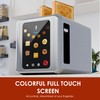WHALL Full Touch Screen Toaster 2 Slice, 1.5'' Wide Slot