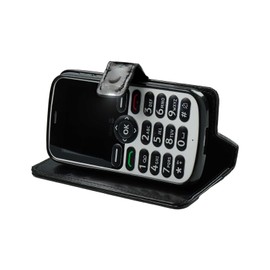 caseroxx Bookstyle-Case for Doro 1880/1881 / 5860, Cover, faux leather, black, Card Slots & Magnetic Closure