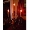 Abeja Flicker Flame Light Bulb, Silicone Dipped Candle Light Bulb,