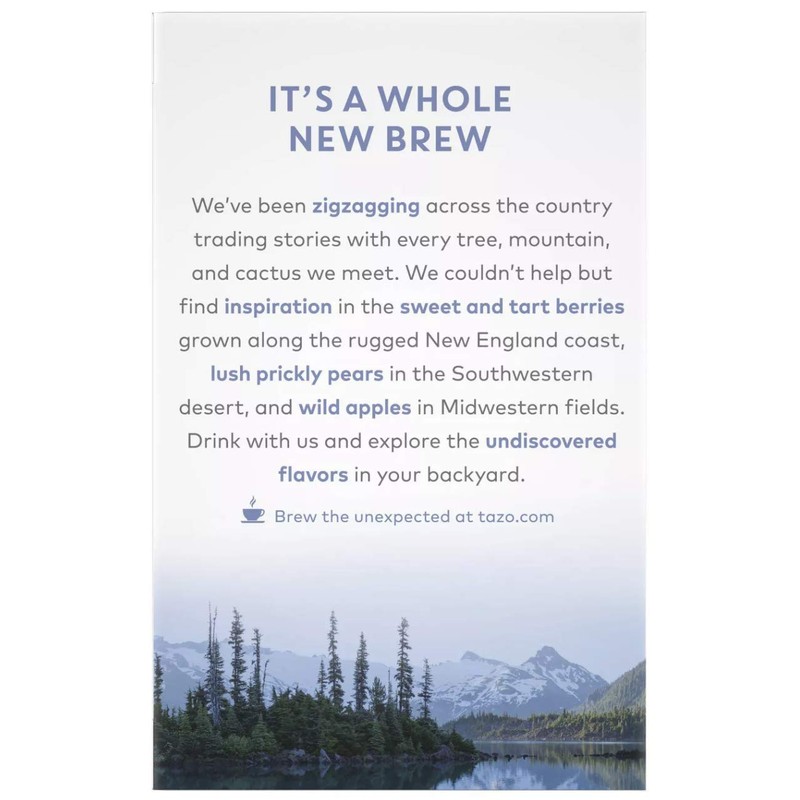 Tazo Herbal Juniper Mint Honey Tea 16 Count. Herbal tea