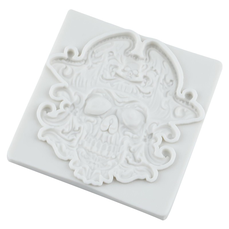 TAOXIBEI Pirate Polymer Clay Mold Pirate Skull Silicone Molds