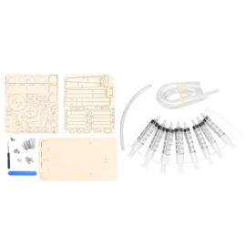 Robot Arm Building Toy Hydraulic Wooden Mechanical Model Tool Set Kit for Teaching DIY