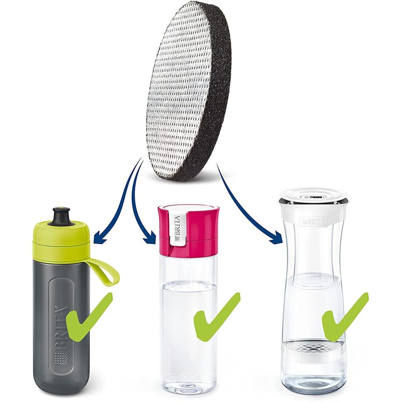 BRITA MicroDisc replacement filter discs for Fill&Go and Filter Bottles,