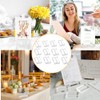 Mtxorvix 12 Pieces Acrylic Stands Clear Place Card Holders,Acrylic Sign