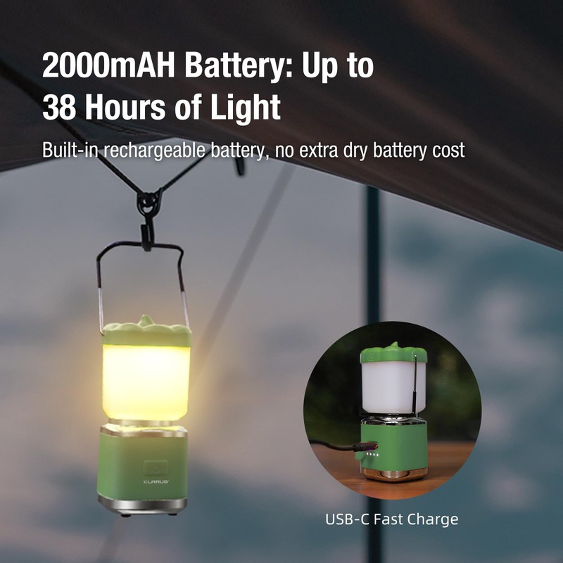 KLARUS CL8 Mini Pumpkin Camping Lantern (Green)