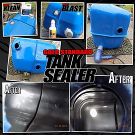KBS Coatings 52000 Cycle Tank Sealer Kit, Complete Kit - Seals Up To 5 Gallon Tank, Lightly Pigmented Silver
