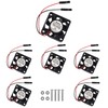 MELIFE 6 pcs Mini Cooling Fan for Raspberry Pi 4/5,