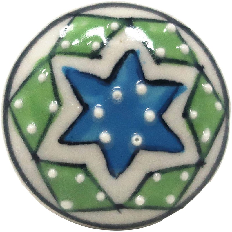 Ajuny Ceramic Knobs and Pulls for Dresser Drawers Kitchen Cabinets