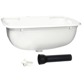 LASALLE BRIS 16186PW 12 x 15 x 6 Plastic White Oval Abs Sink