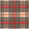Caspari Dress Stewart Tartan Gift Wrapping Paper on Gold Foil
