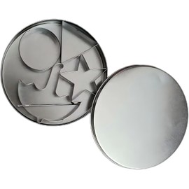 Sugar Candy Making Tools, Stainless Steel Cookie Cutters Biscuit Molds, Chocolate Molds, Umbrella Cookie Cutter, Sugar Biscuit Kit Making for Family And Party Game (6 Set)