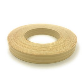 White Pine Preglued 3/4" X 25' Roll, Wood Veneer Edge Banding, Flexible Wood Tape, Easy Application Iron On with Hot Melt Adhesive. Smooth Sanded Finish. Made in USA.