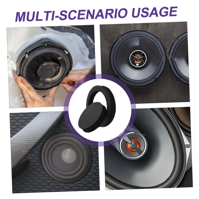 TEHAUX 2 Set Car Speaker Spacer Rings Solid Speaker Pads
