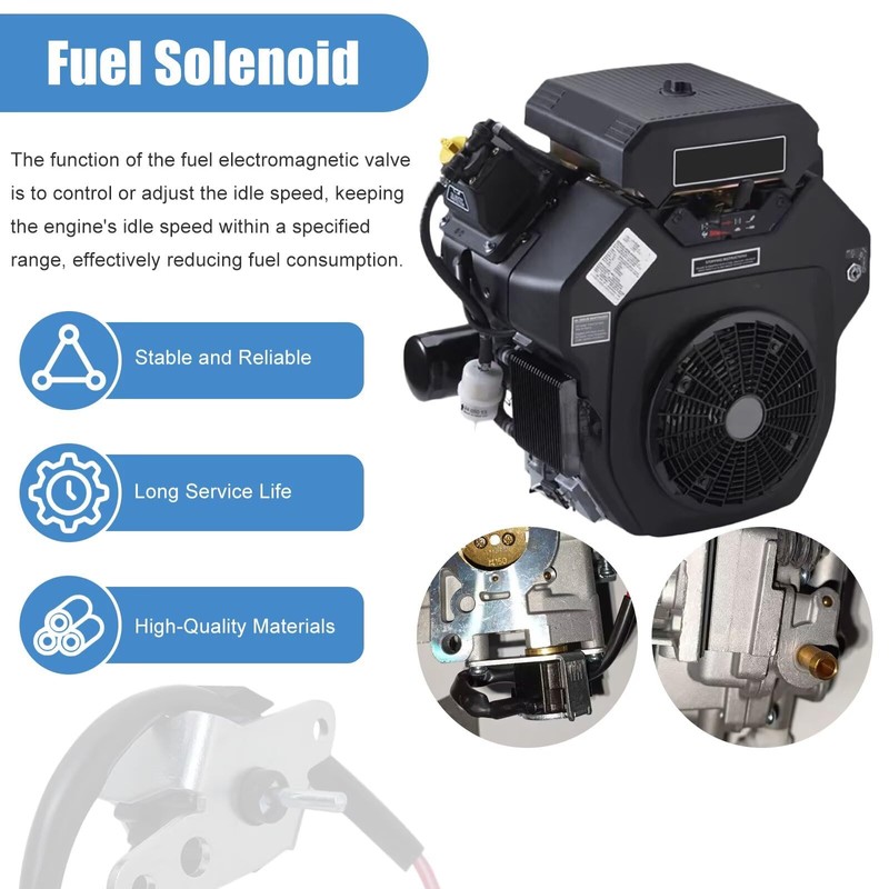 Fuel Shut-Off Solenoid Kit 24 757 01-S for Kohler CH18-CH740