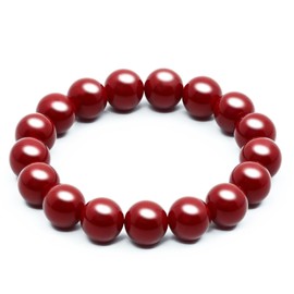 Feng Shui Pixiu Cinnabar Bracelet, Red Cinnabar Feng Shui Wealth Bracelet, Cinnabar Beads Bracelets Jewelry for Good Luck Women Men Amulet Jewelies (10mm, Pixiu Style)