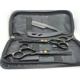Ureshii Hanzo Tijeras Acero Japonés 440 C, Ureshíí Hanzo, 6  Color Negro