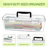 GRETJOB 2 Pack Seed Storage Organizer Box, Portable Seed Packet