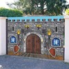 Medieval Castle Backdrop Medieval Party Decorations 7x5FT Knight Castle Wall