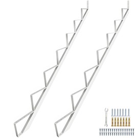 Steel Stair Stringer 7 Step, Metal Stair Stringers for Deck Height 57 inches, Steel Stair Step Riser for Outside Stairs (2Pack)