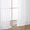 Lecloud Pinch Pleated Sheer White Curtains 108 Inches Long 2