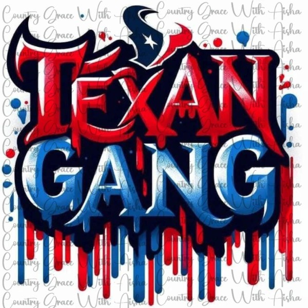Handmade Sublimation Print Transfer Texans Gang Ready to Press Paper