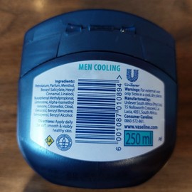 VASELINE BLUESEAL MEN Cooling Petroleum Jelly LARGE SIZE 250 ml exp 2/23