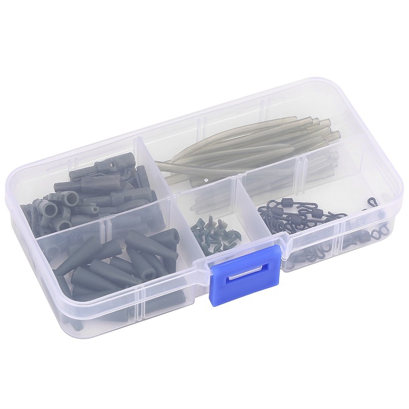 Carp Fishing Tackle Set Safety Lead Cips Tail Tubes Sleeves