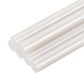 sourcing map Mini Hot Glue Sticks for Glue Gun 0.43-inch x 4-inch Metallic White 6pcs