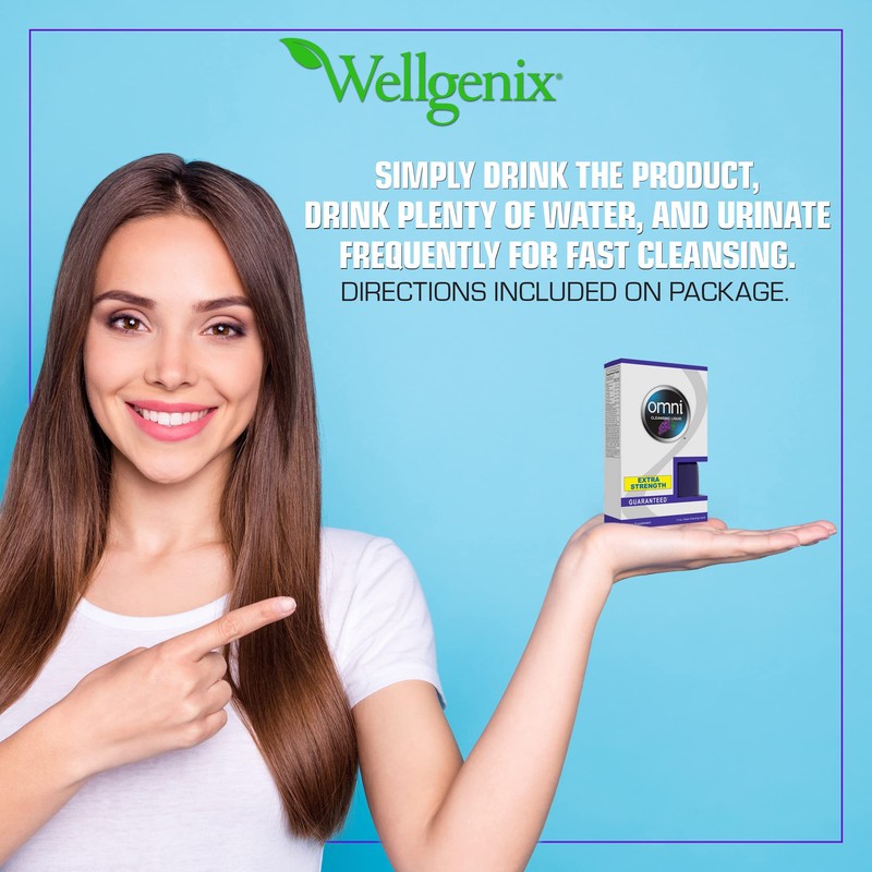 Wellgenix Omni Herbal Cleanse Detox Drink - 1oz Grape Flavor