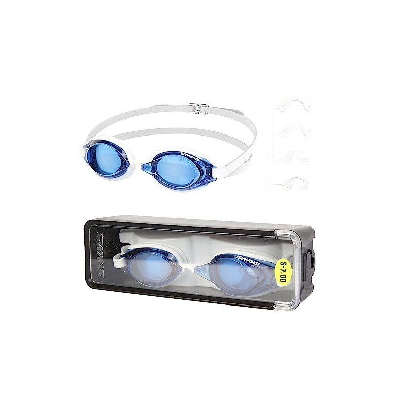 SWANS SR-2NEVOP Optical Swimming Goggles with Prescription for Myopic Tinted,