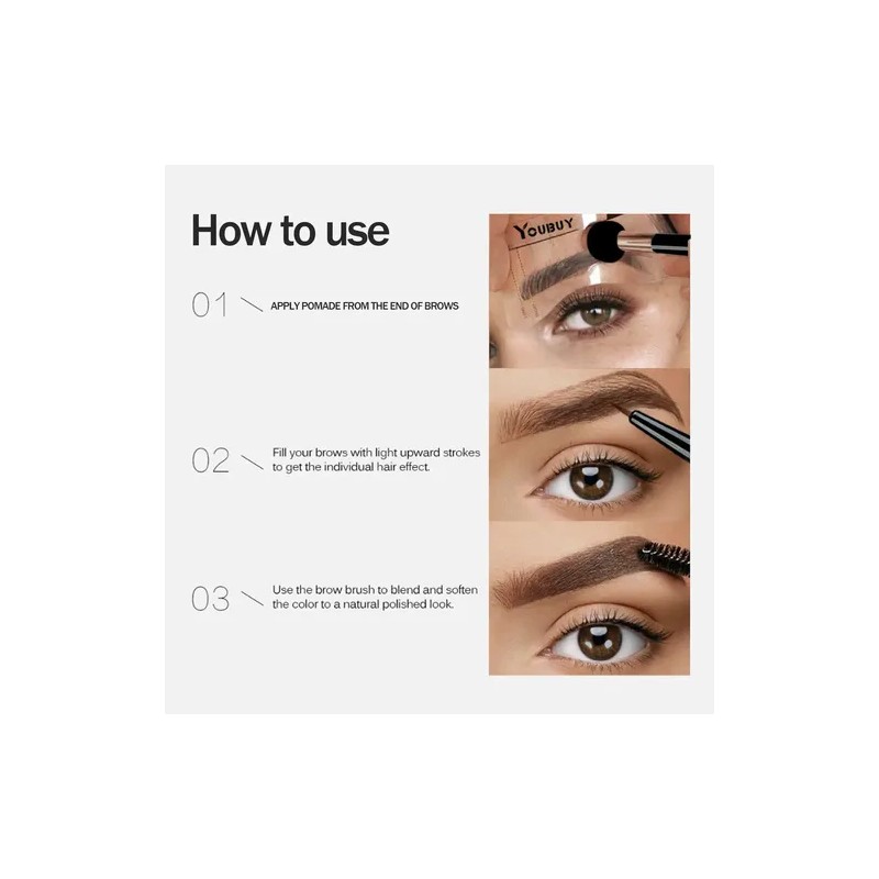 Crema 3d Gel De Cejas Impermeable Para Cejas