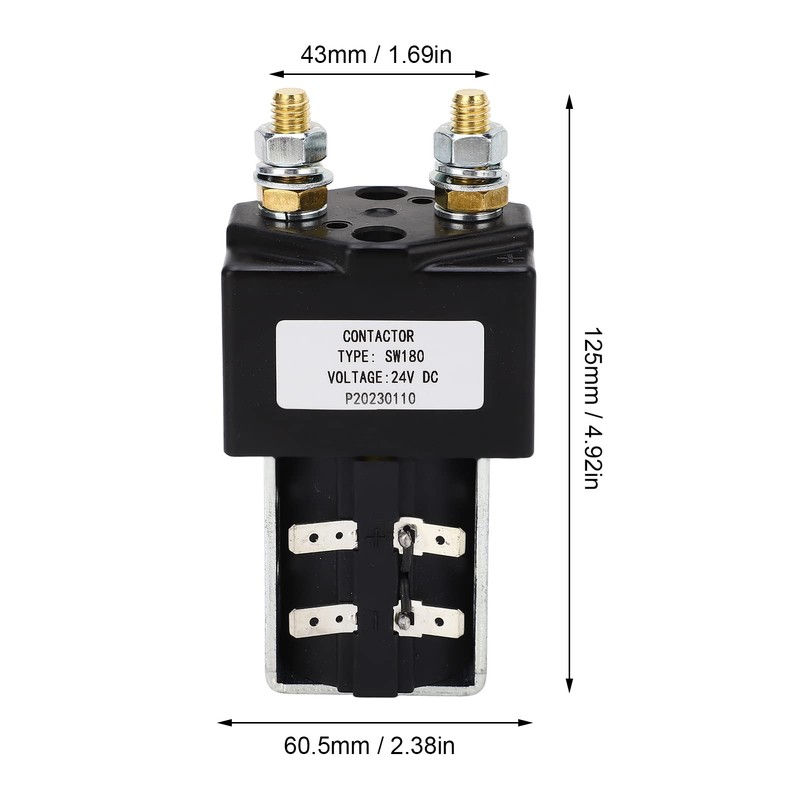 Válvula Solenoide de Contactor de Carro, 200A Resistente Al Desgaste