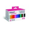 Cernit CEASS001C - Set of 12 Colours Oven Hardening Polymer