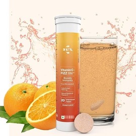 Generic Generic Pub Health Vitamin C + Zinc Effervescent Tablets, Fizz, Amla, Immunity Booster, Skin Health | Orange Flavour - 20 Effervescent Tablets